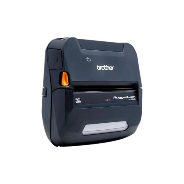 Brother Ruggedjet Rj4250wbl Mobile Direct Thermal Printer - Monochrome - Portable - Label/Receipt Print - Usb - Bluetooth - Near Field Communication (Nfc) - Battery Included