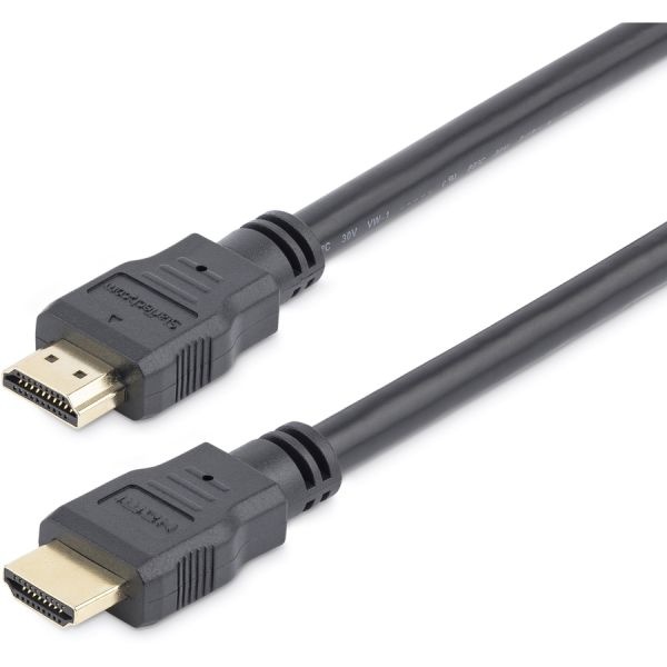 12Ft/3.7M Hdmi Cable, 4K High Speed Hdmi Cable With Ethernet, Ultra Hd 4K 30Hz Video, Hdmi 1.4 Cable/Hdmi Monitor Cord, Black
