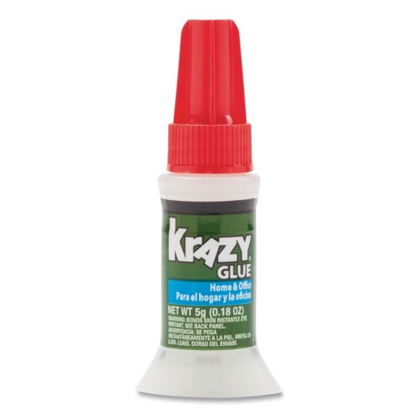 Krazy Glue All Purpose Brush-On Krazy Glue, 0.18 Oz, Dries Clear