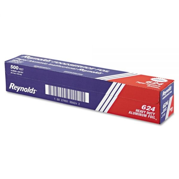 Reynolds Wrap Heavy Duty Aluminum Foil Roll, 18" X 500 Ft, Silver
