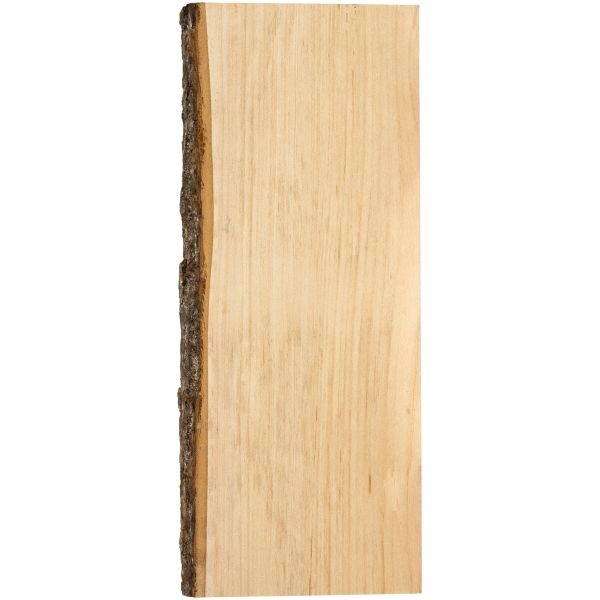 Basswood Natural Bark Edge Board