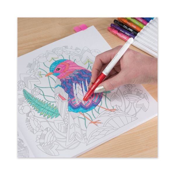 Pilot Frixion Colors Erasable Porous Point Pen, Stick, Bold 2.5 Mm, Six Assorted Artistic Ink And Barrel Colors, 6/Pack