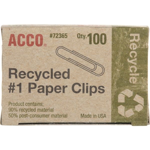 Acco Recycled #1 Paper Clips