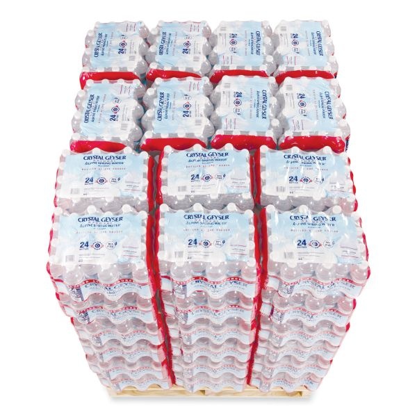 Crystal Geyser Alpine Spring Bottled Water, 16.9 Oz, 2,016 Bottles Per Pallet