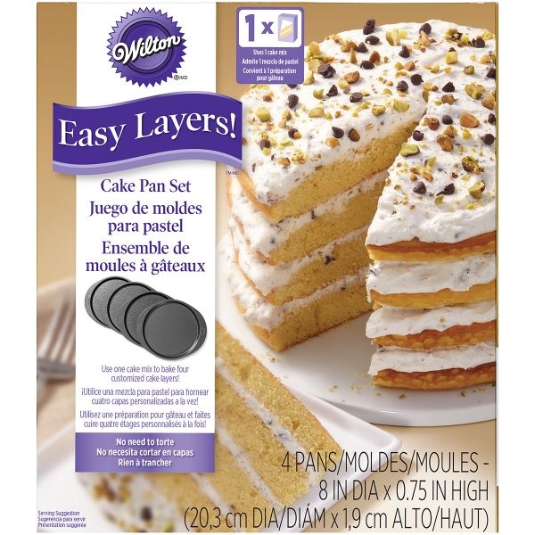 Easy Layers Cake Pans 4/Pkg