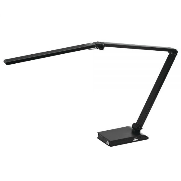 Realspace Extendable Z-Bar Led Task Lamp, Adjustable, 25"H, Black