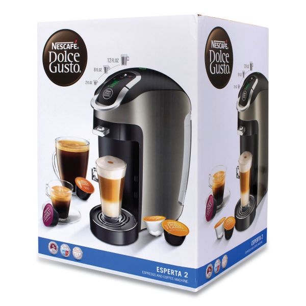 Nescafé Dolce Gusto Esperta 2 With Four Gusto Coffees And Rack Bundle, Black/Gray