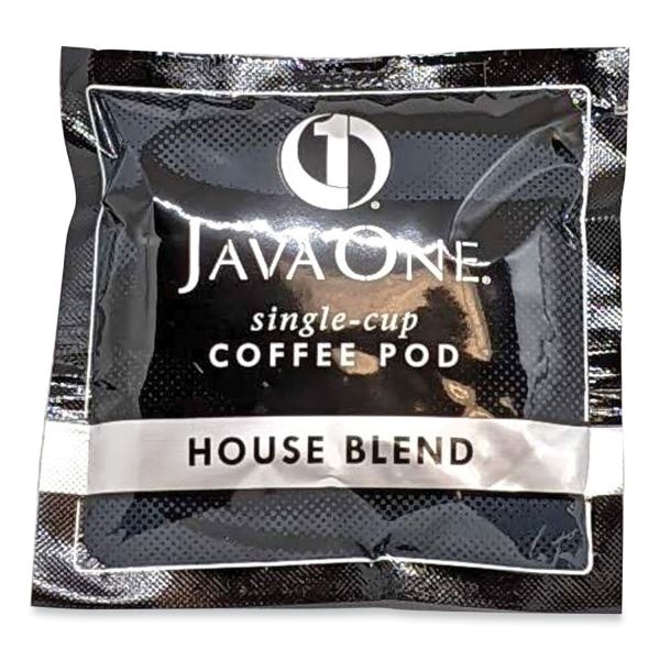 Java One Coffee Pods, House Blend, Medium Roast, Single Cup, 14/Box