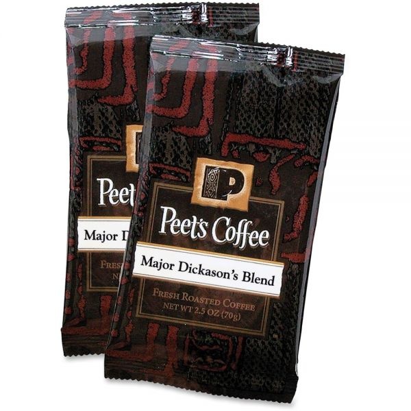 Peet's Coffee & Tea Coffee Portion Packs, Major Dickason's Blend, Dark Roast, 2.5 Oz, 18 Portion Packs