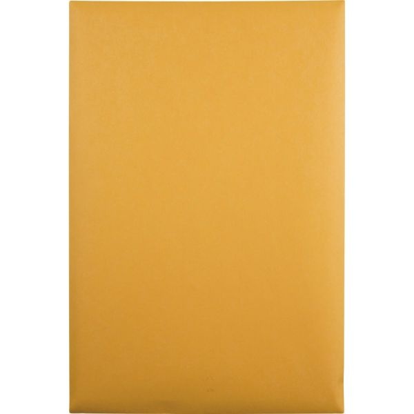 Quality Park Gummed Kraft Clasp Envelopes - Clasp - #98 - 10" Width X 15" Length - 28 Lb - Gummed - Kraft - 100 / Box - Kraft