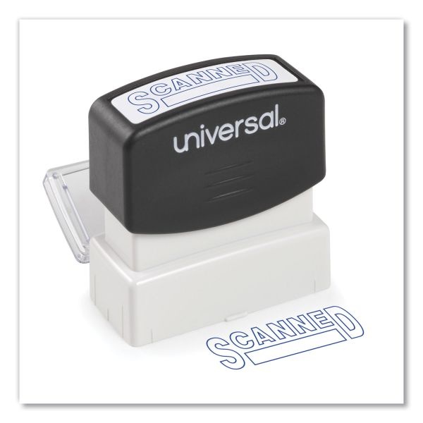 Universal Message Stamp, Scanned, Pre-Inked One-Color, Blue