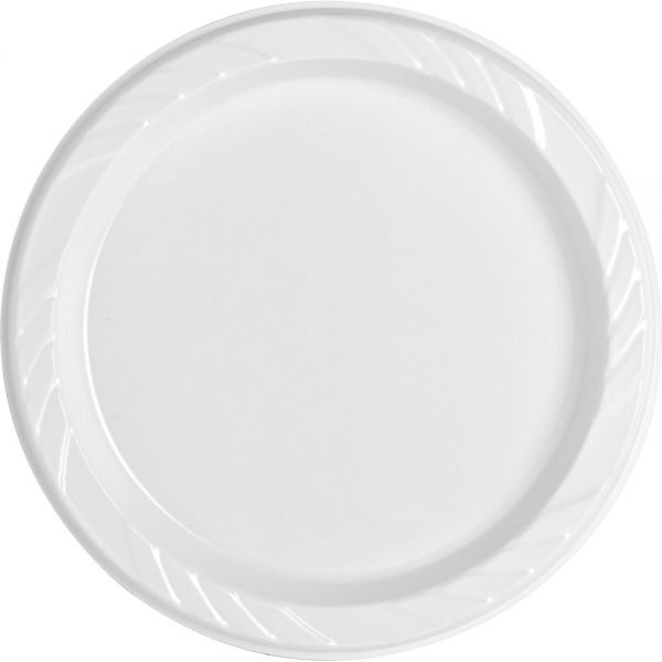 Genuine Joe Reusable/Disposable 6" Plastic Plates