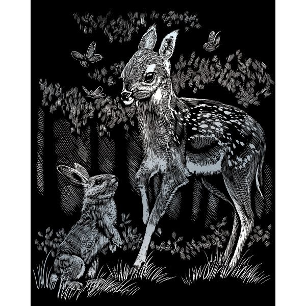 Silver Foil Engraving Art Kit 8"X10"