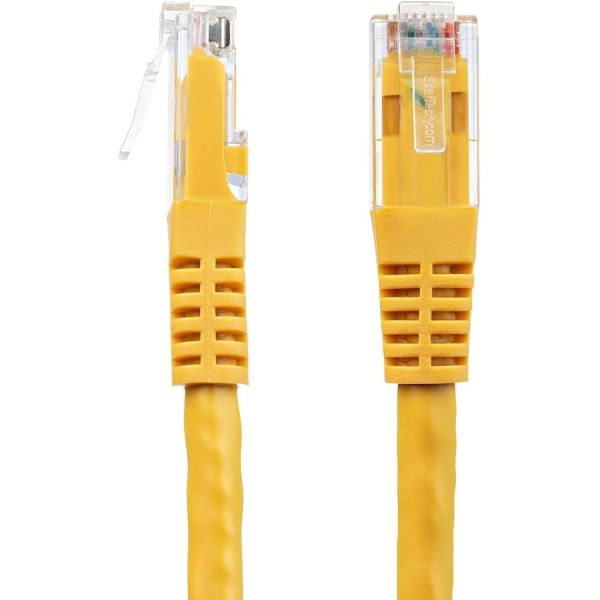 3Ft Cat6 Ethernet Cable - Yellow Molded Gigabit - 100W Poe Utp 650Mhz - Category 6 Patch Cord Ul Certified Wiring/Tia
