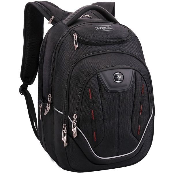 Swissdigital Design Terabyte J16btfb-41 Carrying Case (Backpack) For 15.6" To 16" Apple, Amazon Iphone Ipad Notebook, Macbook Pro - Black/Red