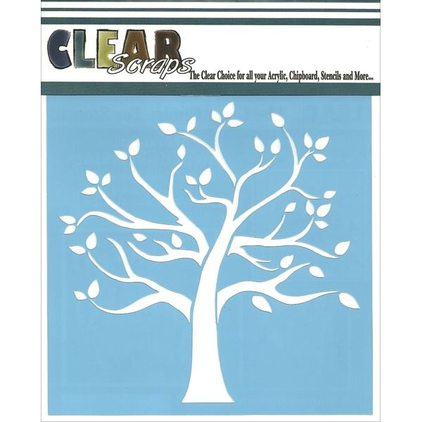 Clear Scraps Stencils 12"X12"