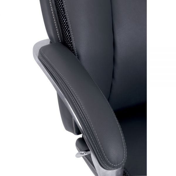Serta Icomfort I5000 Big & Tall Ergonomic Bonded Leather Executive Chair, Slate/Silver