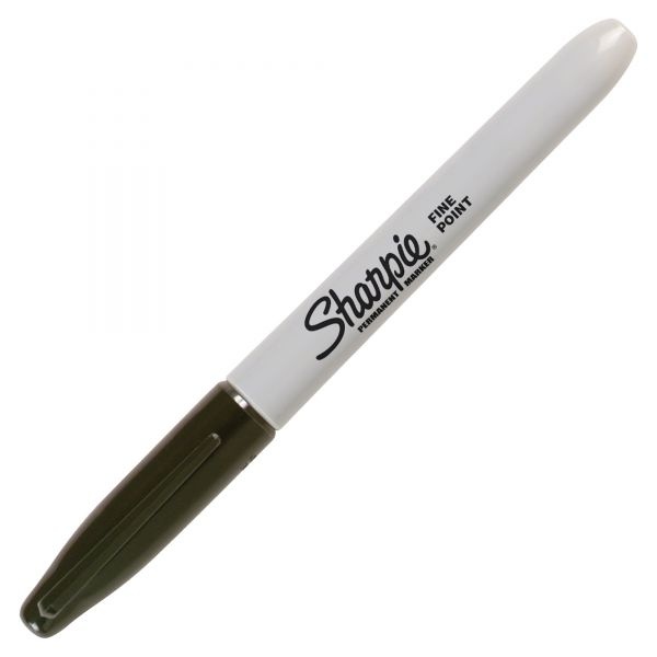 Sharpie Fine Tip Permanent Marker, Fine Bullet Tip, Black