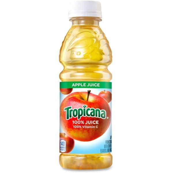 Tropicana Apple Juice, 10 Oz., Box Of 24
