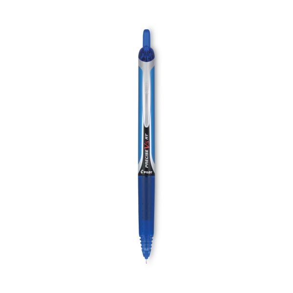 Pilot Precise V5rt Roller Ball Pen, Retractable, Extra-Fine 0.5 Mm, Blue Ink, Blue Barrel