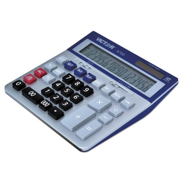 Victor 6700 Large Desktop Calculator, 16-Digit Lcd