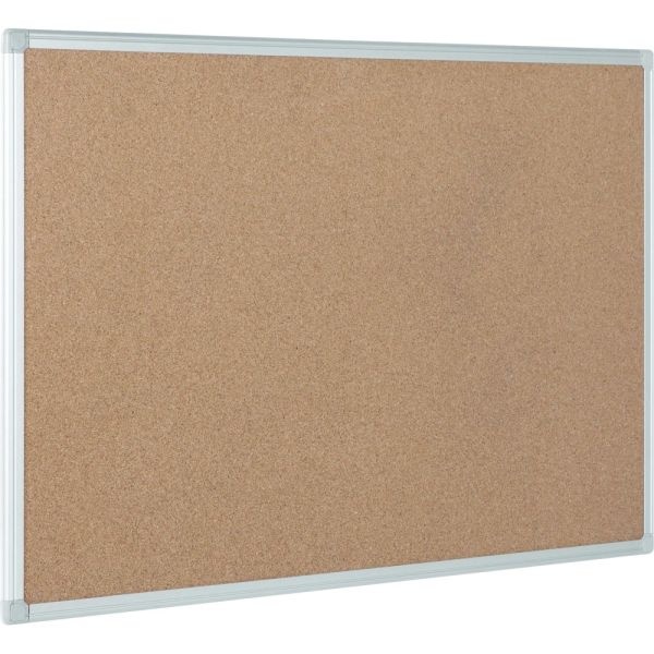 Mastervision Earth Cork Board, 24" X 36", 80% Recycled, Aluminum Frame With Silver Finish
