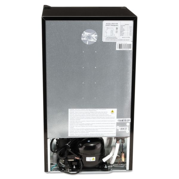Avanti Rm3316b 3.3 Cubic Feet Chiller Refrigerator, Black