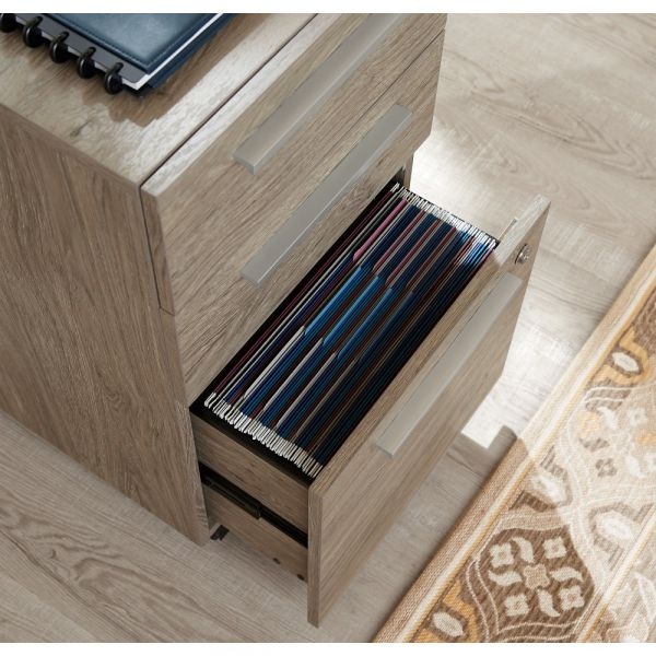 Realspace Trezza 19"D Vertical 3Drawer Mobile File Light Oak