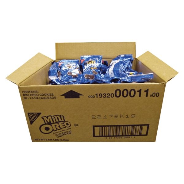 Nabisco Bite-Size Oreo Cookies, 1.75 Oz Bag, Case Of 60
