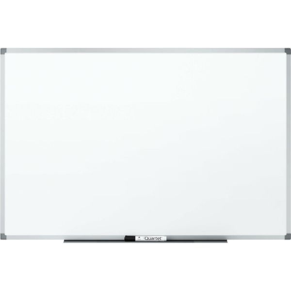 Quartet Standard Duramax Porcelain Magnetic Dry-Erase Whiteboard, 72" X 48", Aluminum Frame With Silver Finish