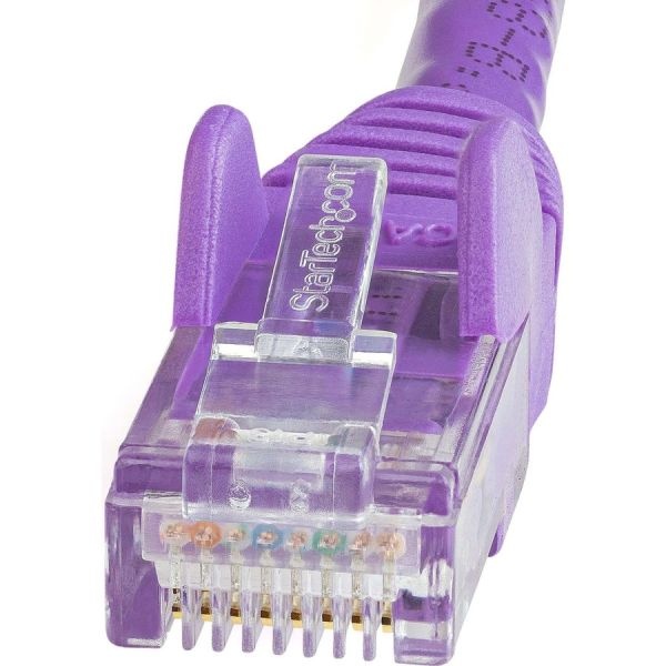 7Ft Cat6 Ethernet Cable - Purple Snagless Gigabit - 100W Poe Utp 650Mhz Category 6 Patch Cord Ul Certified Wiring/Tia