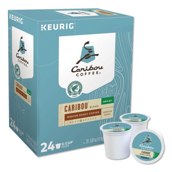 Caribou Coffee Caribou Blend Decaf Coffee K-Cups, Medium Roast, 96/Carton