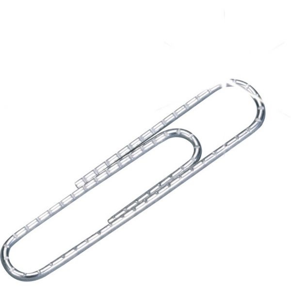 Acco Nonskid Standard Paper Clips, #1, Silver, 100/Box, 10 Boxes/Pack