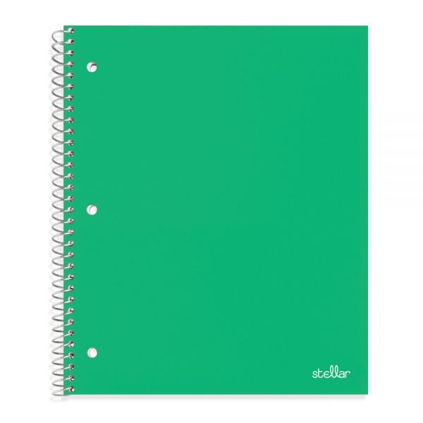Stellar Poly Notebook, 8" X 101/2", Wide Ruled, 200 Pages (100 Sheets