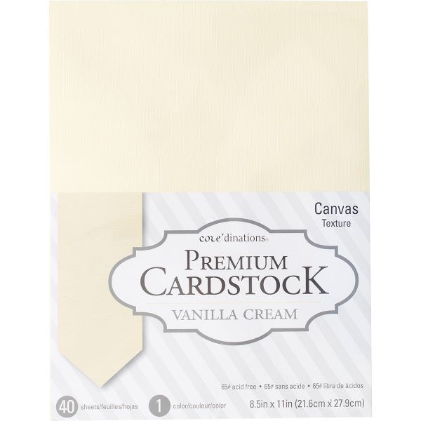 Core'dinations Value Pack Smooth Cardstock 8.5"X11" 40/Pkg