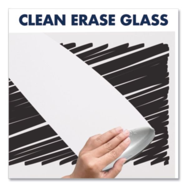 Quartet Invisamount Vertical Glass Dry-Erase Board - 28X50