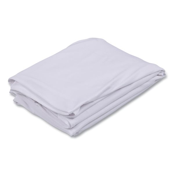 Iceberg Stretch Fabric Table Cloth, 72" X 30", White
