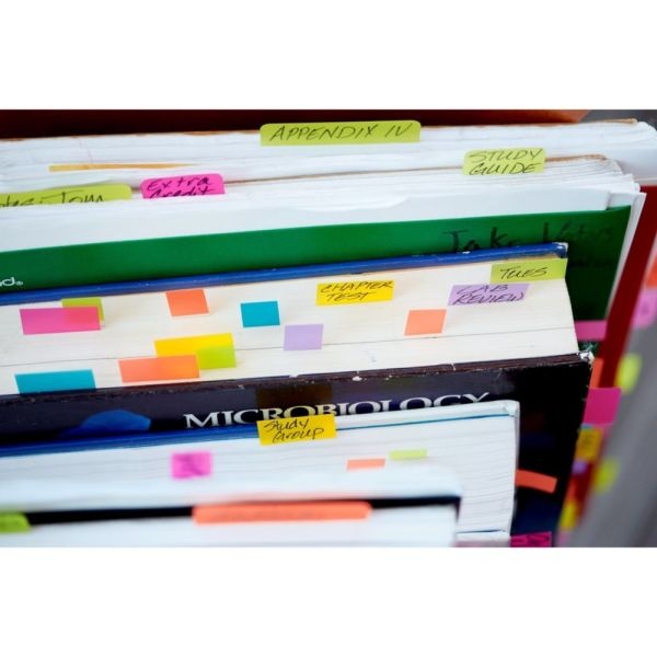 Post-It Flags Standard Page Flags In Dispenser, Bright Green, 100 Flags/Dispenser