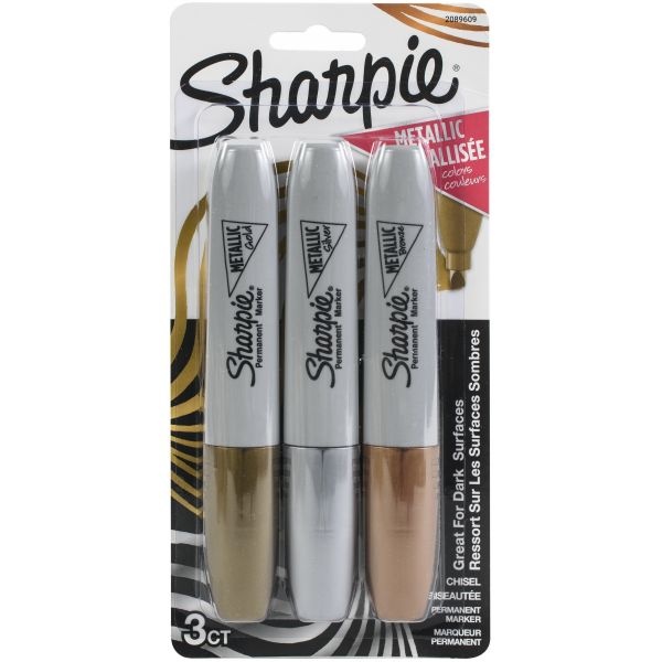 Sharpie Metallic Permanent Markers 3/Pkg