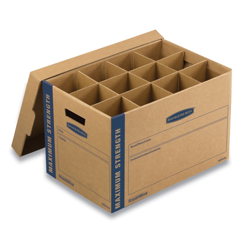 Bankers Box SmoothMove Kitchen Moving Kit with Dividers + Foam