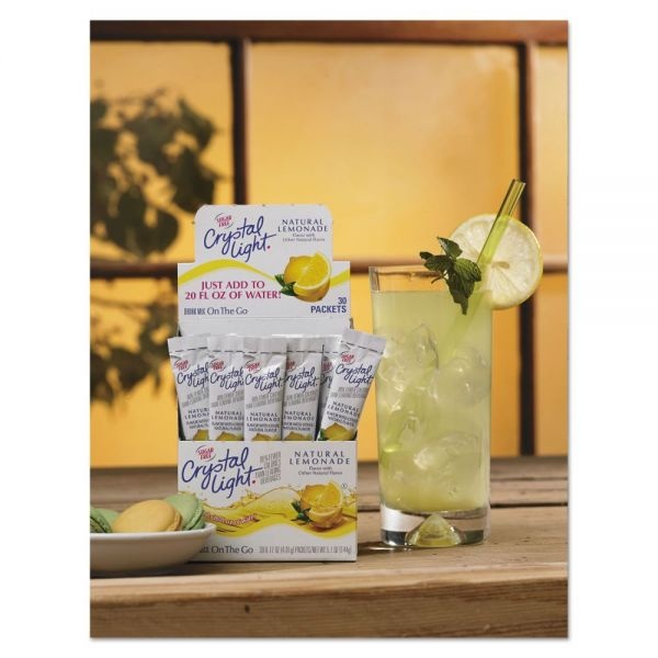 Crystal Light Flavored Drink Mix, Lemonade, 30 .17Oz Packets/Box