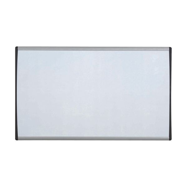 Quartet Arc Magnetic Dry-Erase Cubicle Whiteboard, 18" X 30", Aluminum Frame With Silver Finish