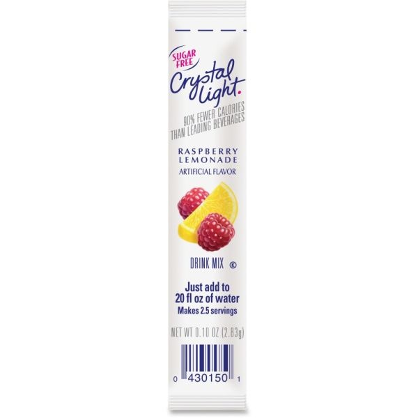 Crystal Light On-The-Go Mix Sticks, Raspberry Lemonade, Box Of 30