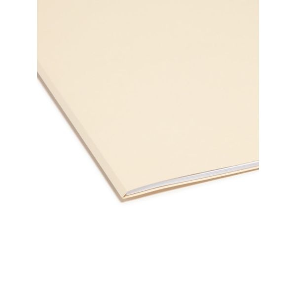 Smead Manila File Folders, Letter Size, 1/3 Cut, 100% Recycled, Box Of 100
