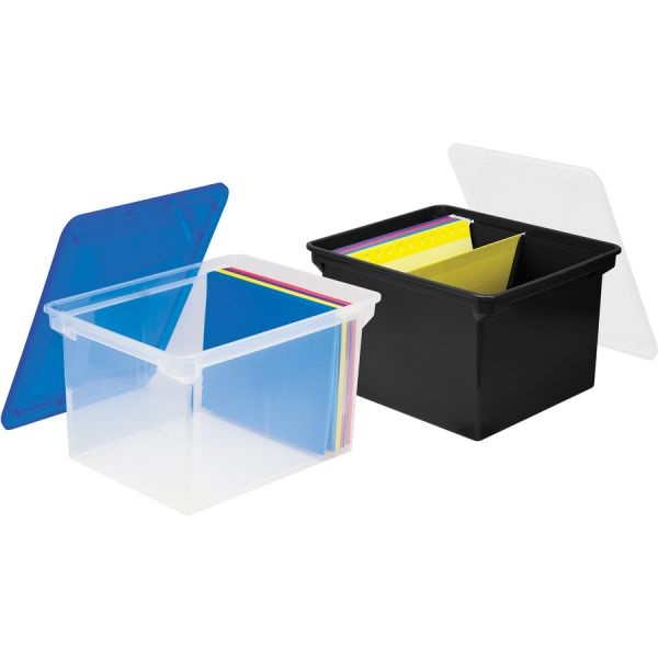 Storex Letter/Legal Tote Storage Box