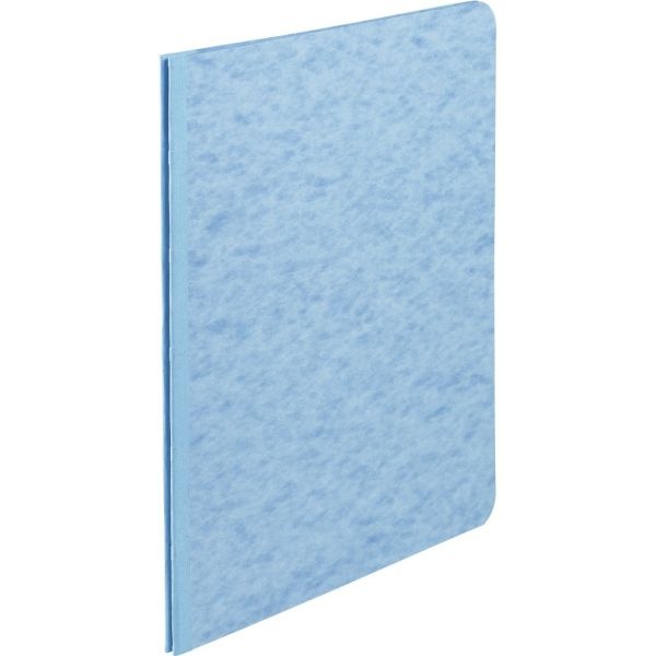 Acco Pressboard Report Cover With Fastener, Side Bound, 8 1/2" X 11", 60% Recycled, Light Blue