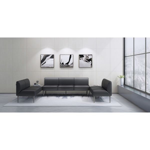 Lorell Contemporary Sofa Seat Cushioned Armrest
