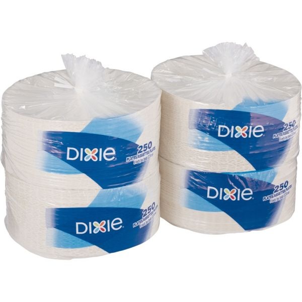 Dixie 9" Uncoated Paper Plates By Gp Pro