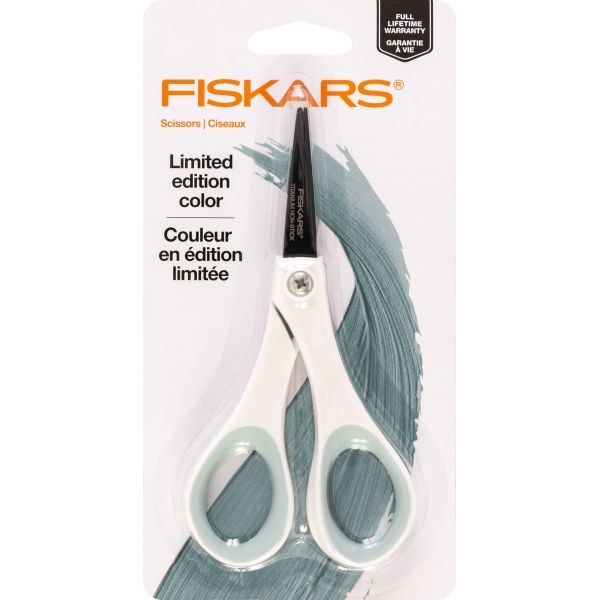 Fiskars Non-Stick Titanium Softgrip Fashion Scissors 5"