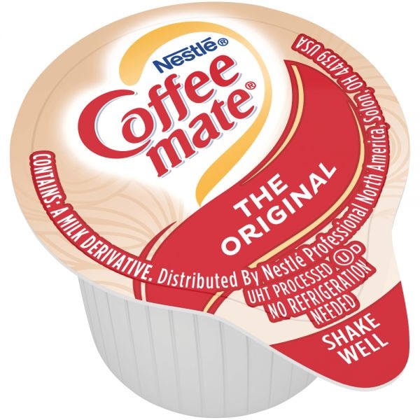 Nestlé Coffee Mate Liquid Creamer, Original Flavor, 0.38 Oz Single Serve X 50